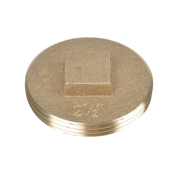 OATEY 2-1/2 in. Brass Threaded Cleanout Plug