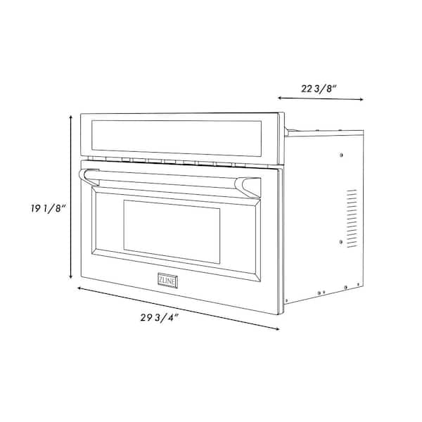 ZLINE Kitchen and Bath Autograph Edition 30 in. Built-In Microwave