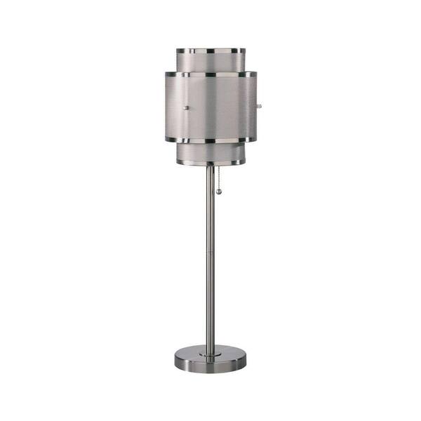 Illumine Designer Collection 27.5 in. Steel Fluorescent Table Lamp
