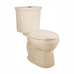 H2Option 2-piece 0.92/1.28 GPF Dual Flush Round Front Toilet in Bone, Seat Not Included