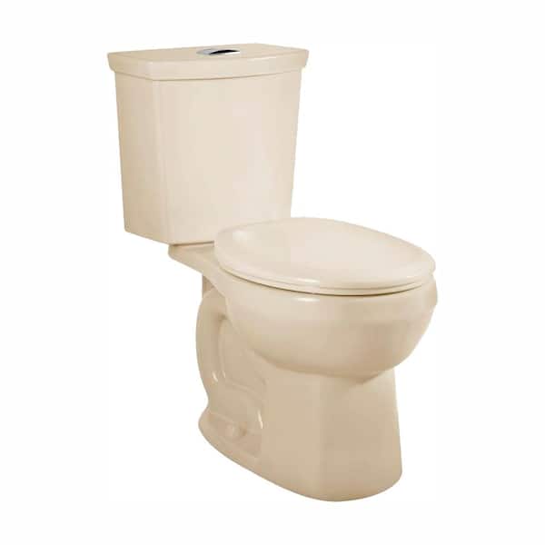 American Standard H2Option 2-piece 0.92/1.28 GPF Dual Flush Round Front Toilet in Bone, Seat Not Included