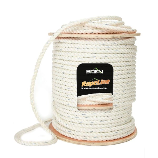 BOEN 5/8 in. x 600 ft. Poly-Combo 3-Strand Safety Rope