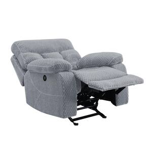 New Classic Furniture Bravo 3-piece Stone Polyester Fabric Power Footrest Living Room Set