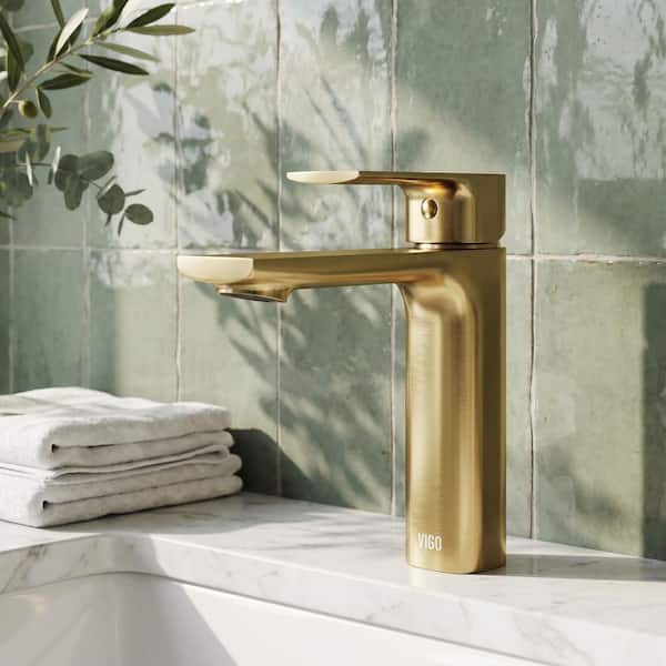 VIGO Davidson Single Handle Single-Hole Bathroom Faucet in Matte