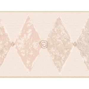 Falkirk Dandy II Pink Diamonds Geometric Peel and Stick Wallpaper Border