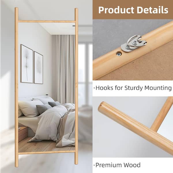 Lirago 31 in. W x 71 in. H Ladder-Style Solid Wood Framed