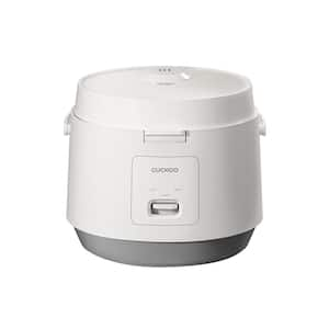 10-Cup (Uncooked)/20-Cup (Cooked) White Basic Rice Cooker and Warmer with Nonstick Inner Pot, Switch Press