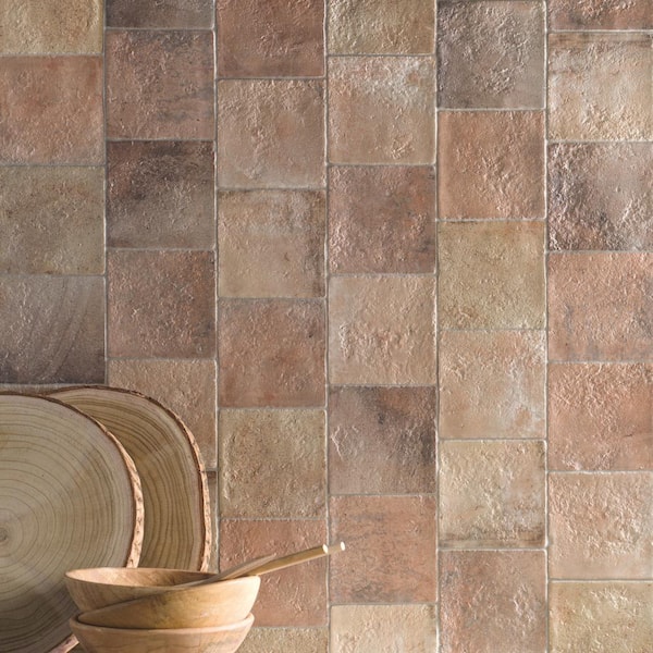 Terrano Terra Cream 5.11 in. x 5.11 in. Textured Matte Ceramic Wall Tile (6.09 Sq. Ft./Case)