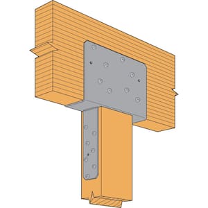 CCQ Column Cap for 3-1/8 in. Beam, 6x Post with Strong-Drive SDS Screws