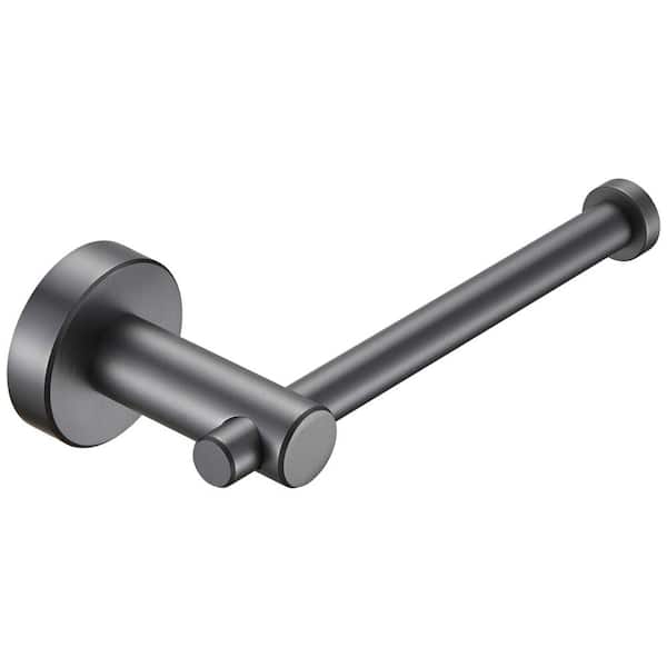 Aoibox Wall Mount Toilet Paper Holder in Gun Grey for Bathroom, Kitchen, Washroom