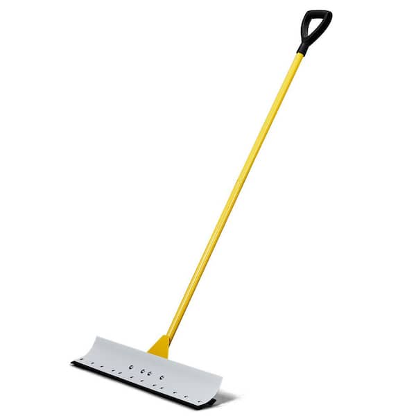 59 in. Metal Handle Steel Snow Shovel