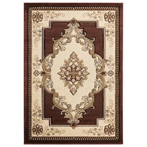 Bristol Fallon Chocolate 2 ft. 7 in. x 4 ft. 2 in. Area Rug