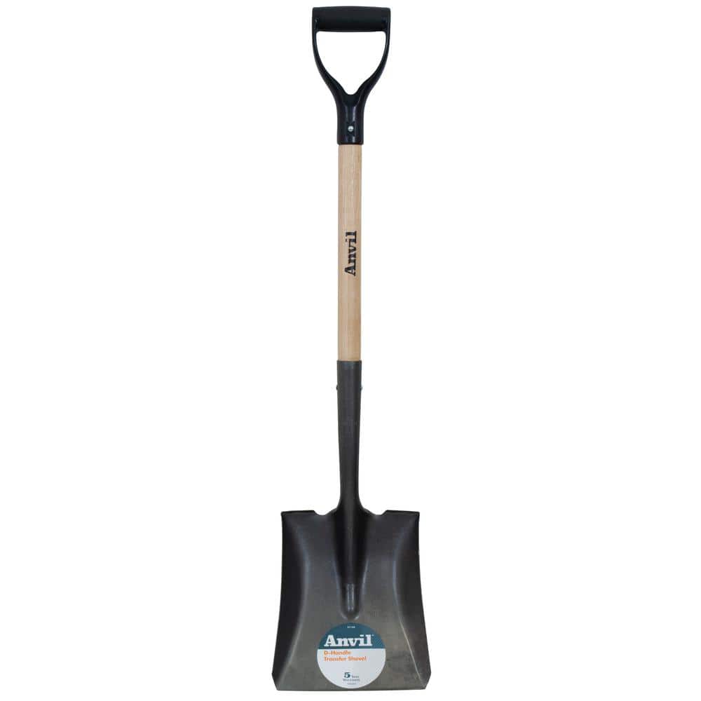 Husky 31 in. Wood Handle D-Grip Plastic Scoop Shovel 77540-945 - The Home  Depot