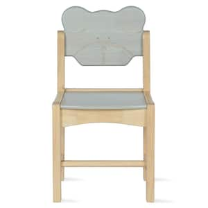 Bear Chairs, Homeschool Furniture, Set of 2, Natural/Gray