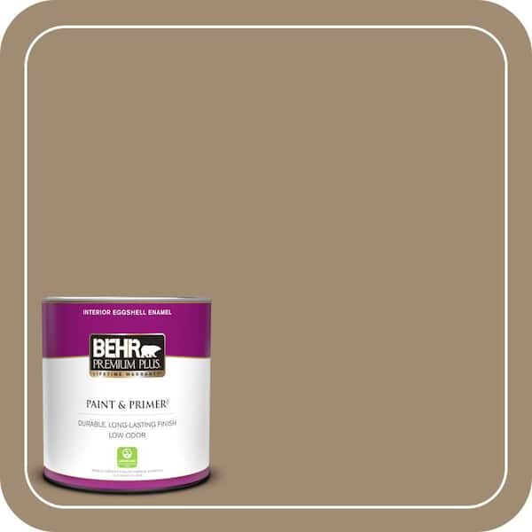 BEHR PREMIUM PLUS 1 qt. #T14-17 Archivist Eggshell Enamel Low Odor Interior Paint & Primer
