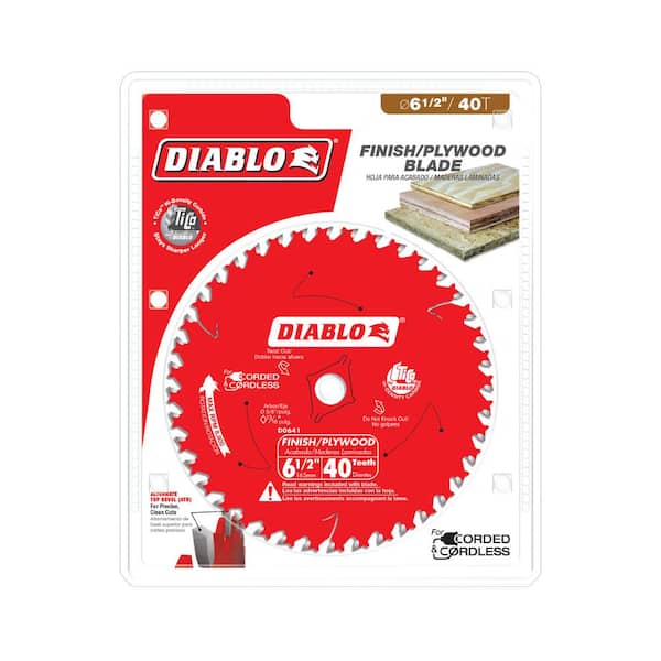 6-1/2 in. x 40-Teeth Finish/Plywood Saw Blade 6-1/2 in. x 40-Teeth Finish/Plywood Saw Blade