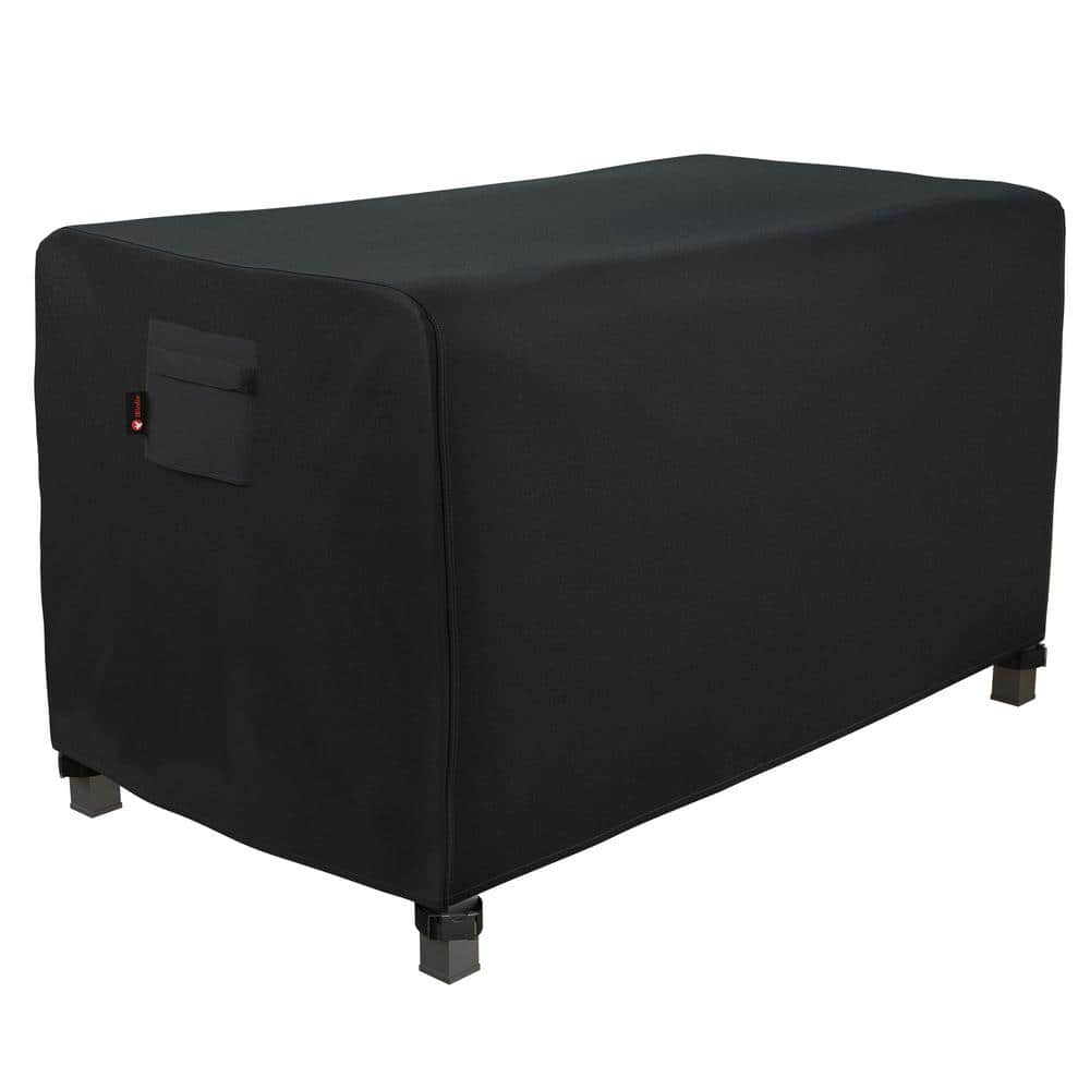 Black Rectangular Waterproof Oxford Canvas Fire Pit Cover
