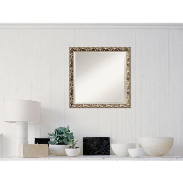 Amanti Art Argento Champagne Wood 23 in. W x 23 in. H Traditional Framed Mirror