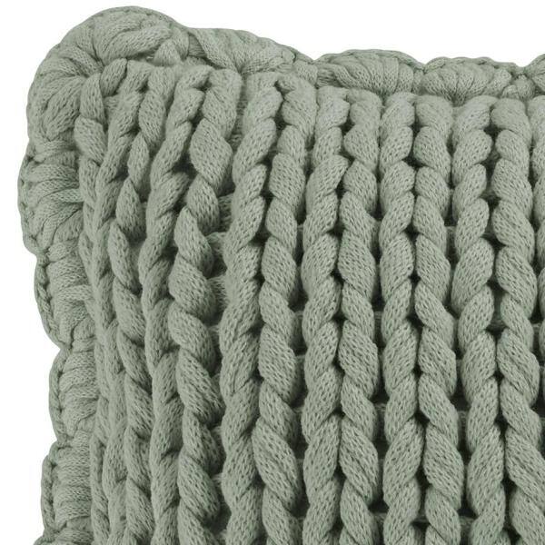 Donna Sharp Chunky Knitted Pillow Sage