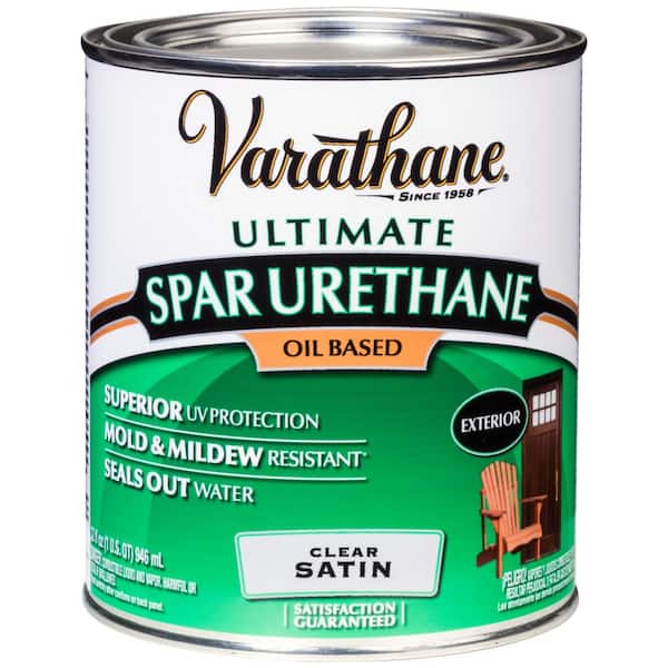 Varathane 1 qt. Clear Satin 275 VOC Oil-Based Exterior Spar Urethane