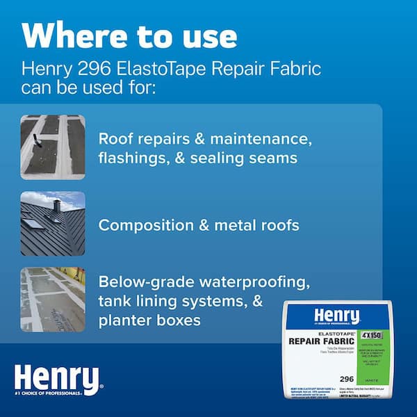 Henry Solar-Flex Roof Coating, Sealant, Repair Fabric Combo - The