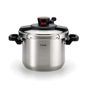 6.3 qt. Clipso Stainless Steel Stove Top Pressure Cooker in Silver
