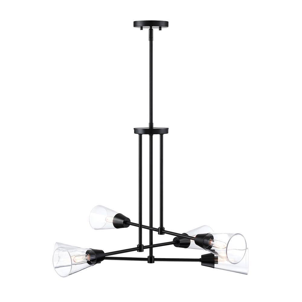 Norro Mid-Century Modern Sputnik Black Pendant Light
