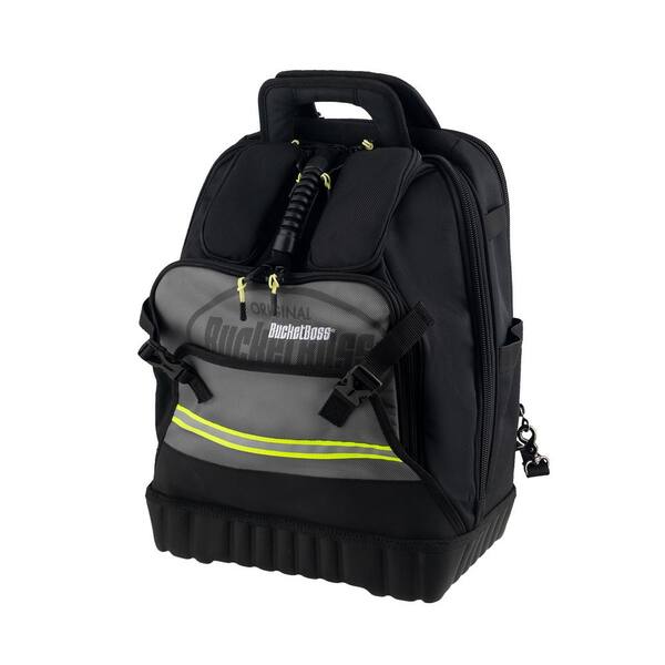 20 in. 38-Pockets Heavy-Duty Padded Wide Mouth Jobsite Backpack Tool Bag 20 in. 38-Pockets Heavy-Duty Padded Wide Mouth Jobsite Backpack Tool Bag