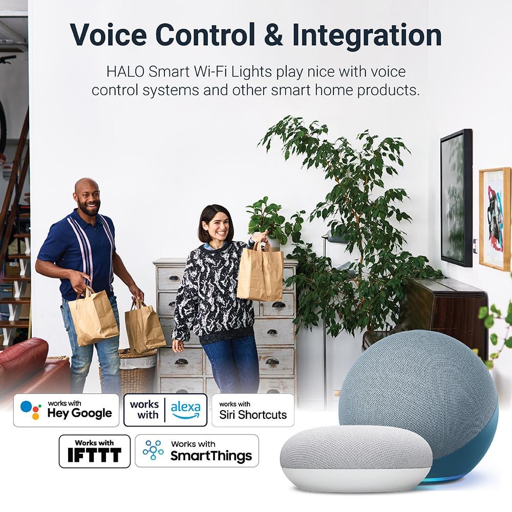 6-Inch Smart LED Downlight with Wi-Fi Control