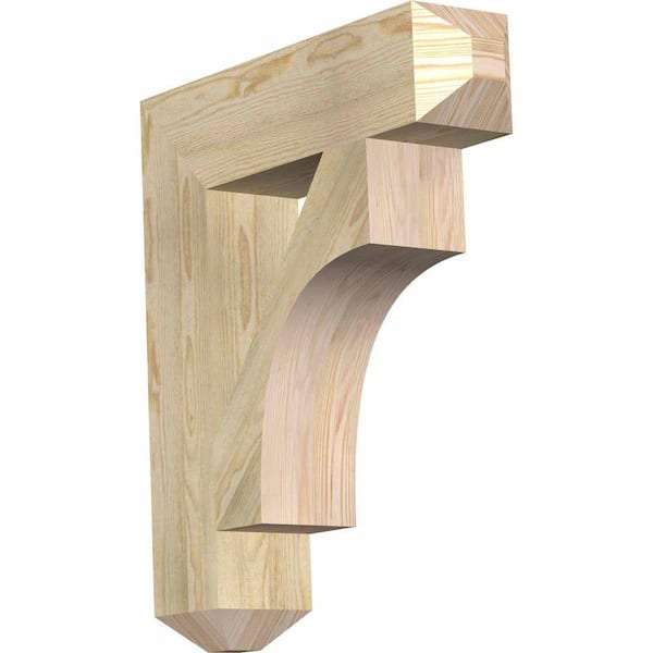 Ekena Millwork 6 in. x 30 in. x 26 in. Douglas Fir Westlake Craftsman Rough Sawn Bracket