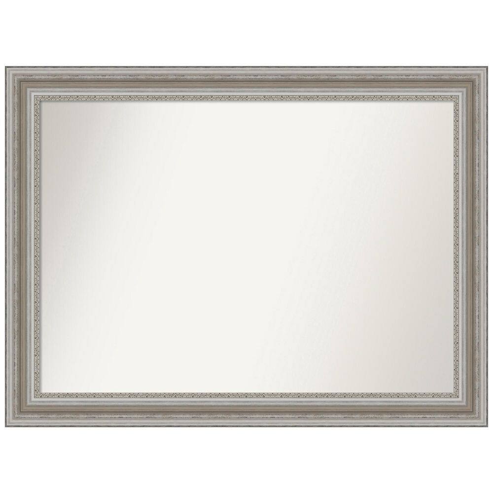 Parlor Silver 43.5 in. W x 32.5 in. H Rectangle Non-Beveled Framed Wall Mirror in Silver price history on PriceWatchPro