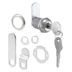 Prime-Line 13/16 in., Steel, Brass Plated, Keyed Drawer and Cabinet Cam Lock  U 9946 - The Home Depot