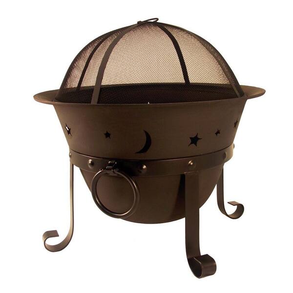 Hampton Bay Celestial Cauldron Fire Pit-AD364 - The Home Depot