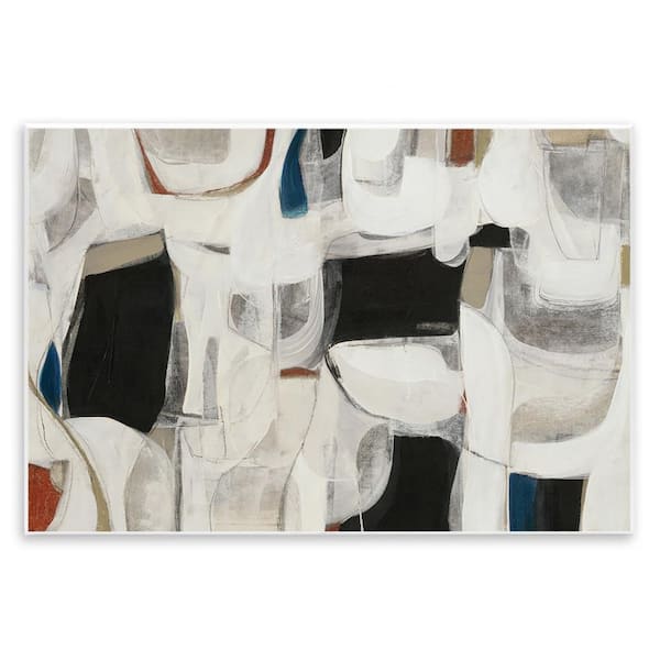 Stupell Industries Dynamic Earthy Shapes by Kippi Leonard Unframed Abstract Graphic Art Print 13 in. x 19 in.