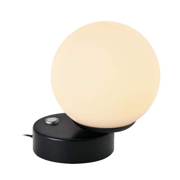 VONN Lighting Capri 6.25 in. 11-Watt Black Indoor ETL Certified Integrated LED Table Lamp with 4-Way Touch Sensor 3-Step Brightness