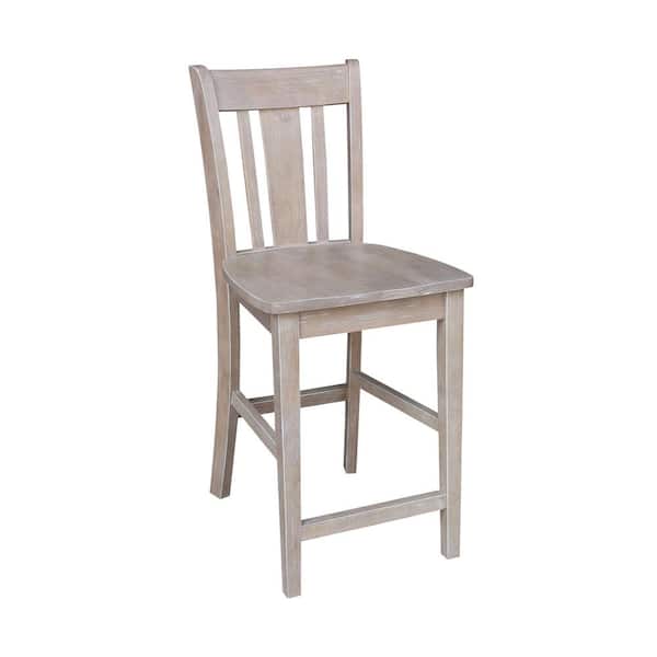 International Concepts San Remo 24 in. H Weathered Taupe Gray Counter Stool