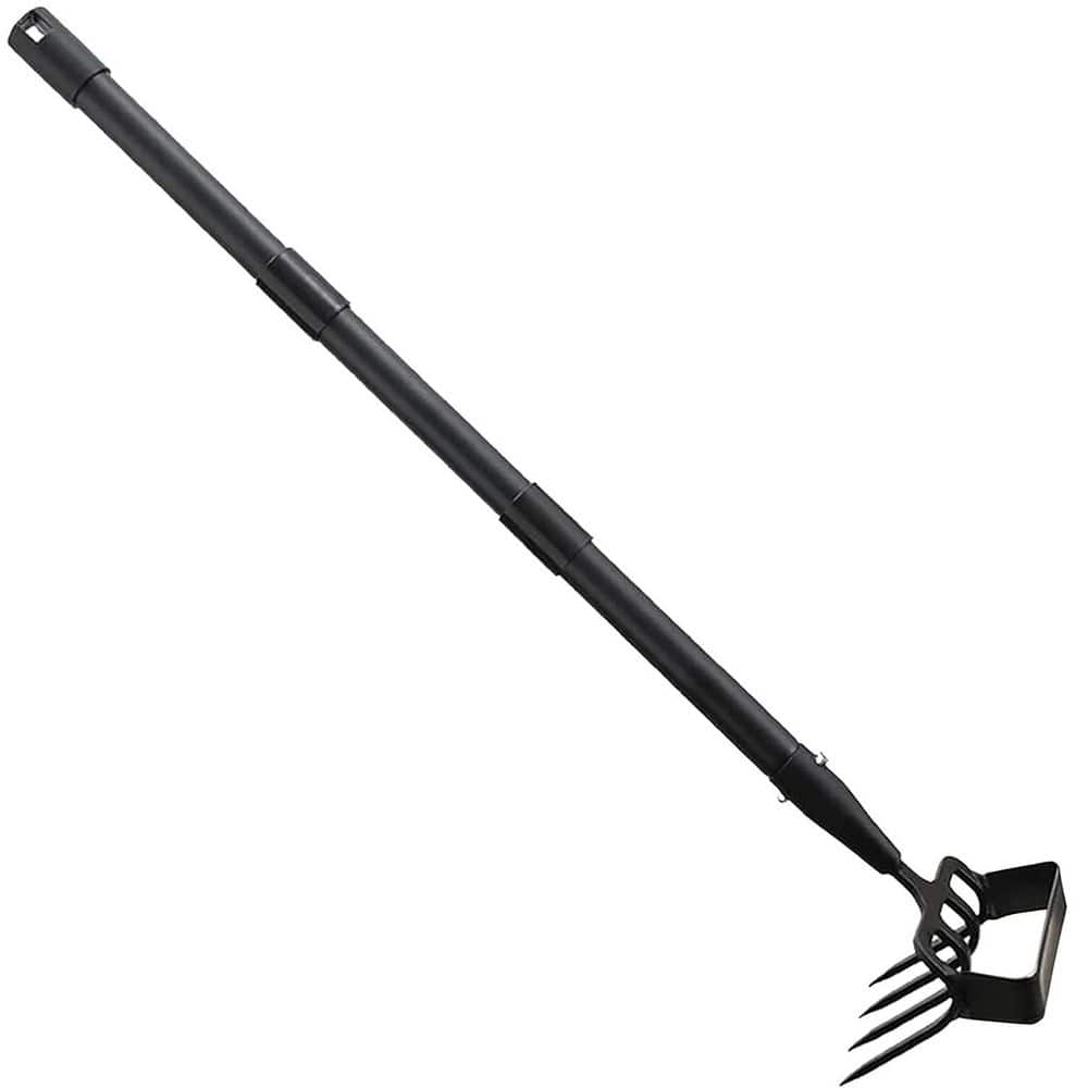 32-62 in. 2-in-1 Heavy Duty Metal Gardening Weeder Puller Tool, Adjustable 