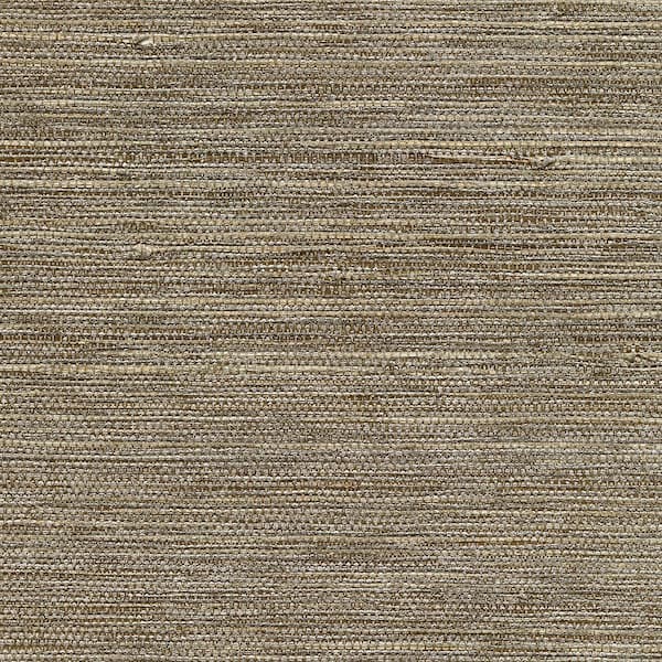 Kenneth James Liaohe Bronze Grasscloth Bronze Wallpaper Sample