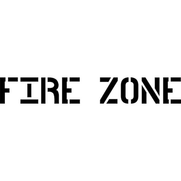 Stencil Ease 24 in. Fire Zone Stencil