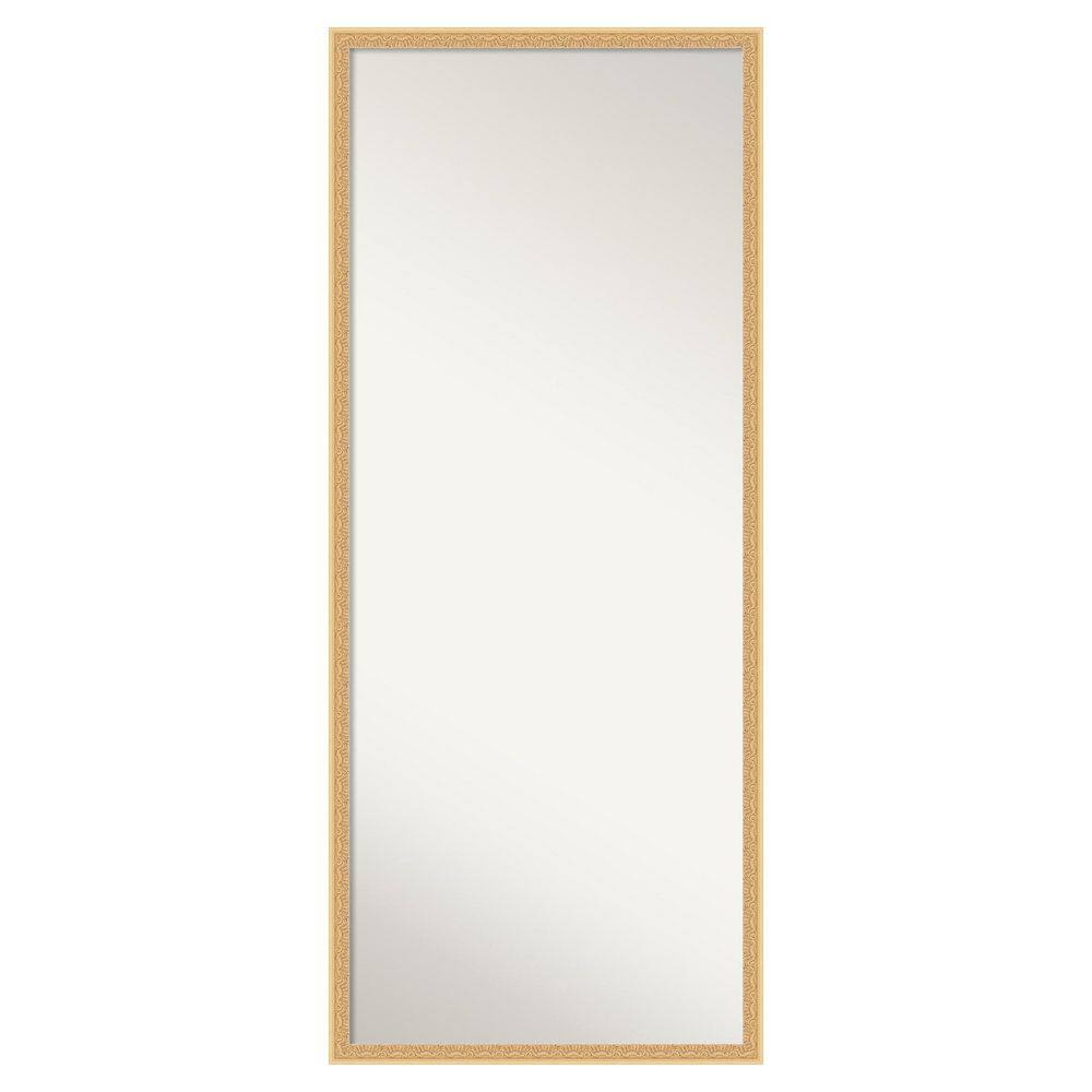 Bethany Gold 26 in. W x 62 in. H Non-Beveled Traditional Rectangle Wood Framed Full Length Floor Leaner Mirror