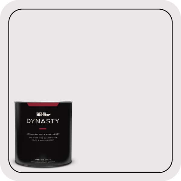 BEHR DYNASTY 1 qt. #PR-W3 Melodic White Matte Interior Stain-Blocking Paint & Primer