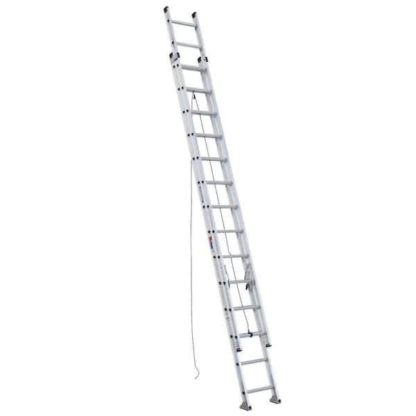 Werner 28 ft. Aluminum Extension Ladder (27 ft. Reach Height) with 300 lbs. Load Capacity Type IA Duty Rating