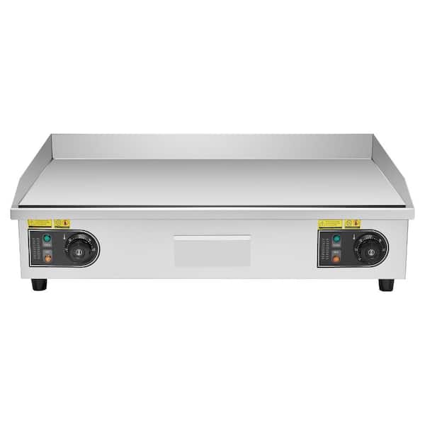 28.54 in. x 15.75 in. 2800W Commercial Stainless Steel Electric Griddle with Adjustable Temperature