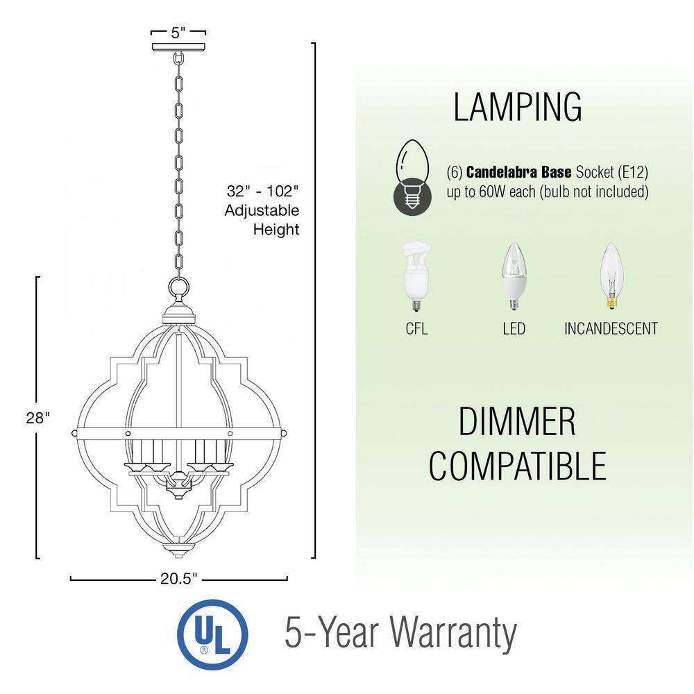 Capistrano 28" Walnut and Black Farmhouse Chandelier