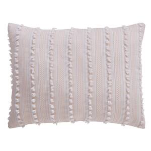 Angelique Comforter 2-Piece Peach Twin 100% Tufted Unique Luxurious Soft Plush Chenille Comforter Set