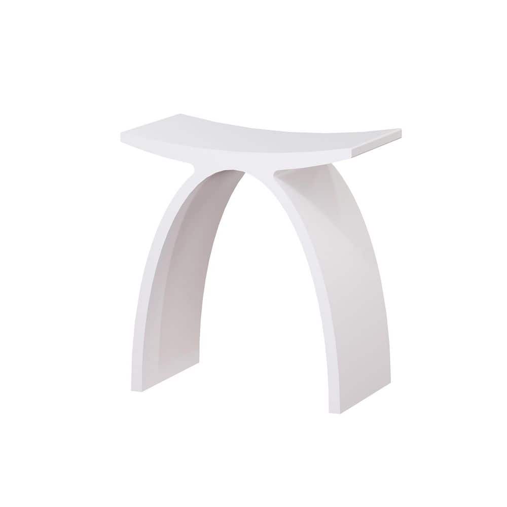 9 in. W Freestanding Solid Surface Shower Seat in Matte White price history on PriceWatchPro