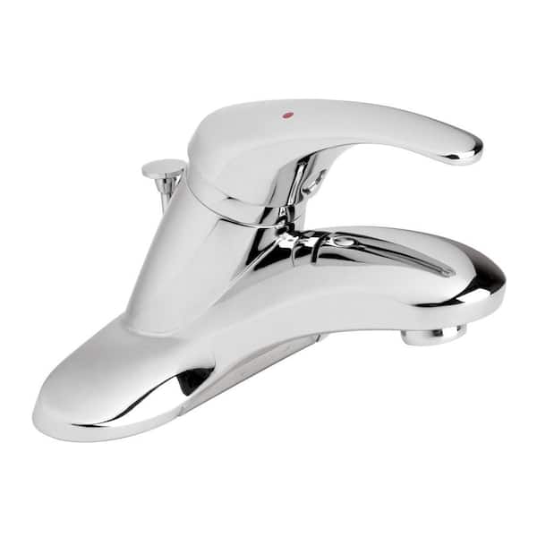 Symmons Symmetrix 4 in. Centerset 1-Handle Bathroom Faucet in Chrome with IPS Connection