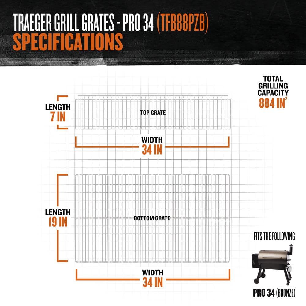 Traeger Pro 34 Bronze Pellet Grill with Auto Start