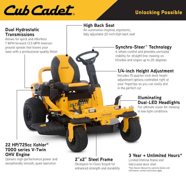 Cub Cadet Ultima ZTS1 42 in. Fabricated Deck 22HP V-Twin Kohler