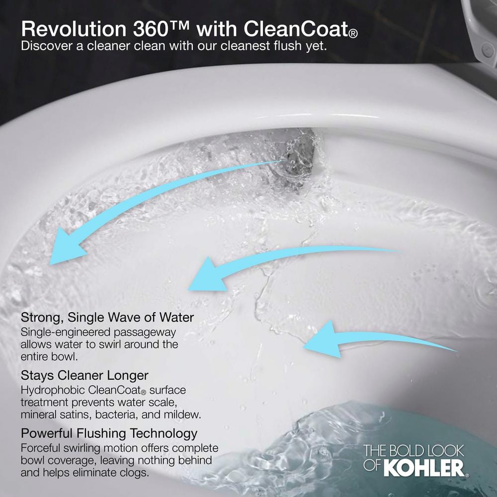 White High Efficiency Elongated Two-Piece Toilet